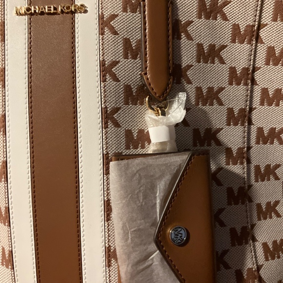 MK “Vincent” Signature Tote Bag W/attach Card Cade - Picture 3 of 8